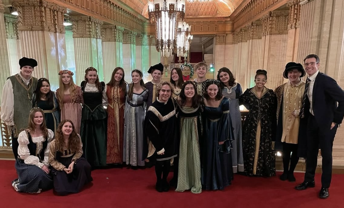 Last year's Madrigals at the Joffrey Ballet, courtesy of @lfhsmadrigals on Instagram